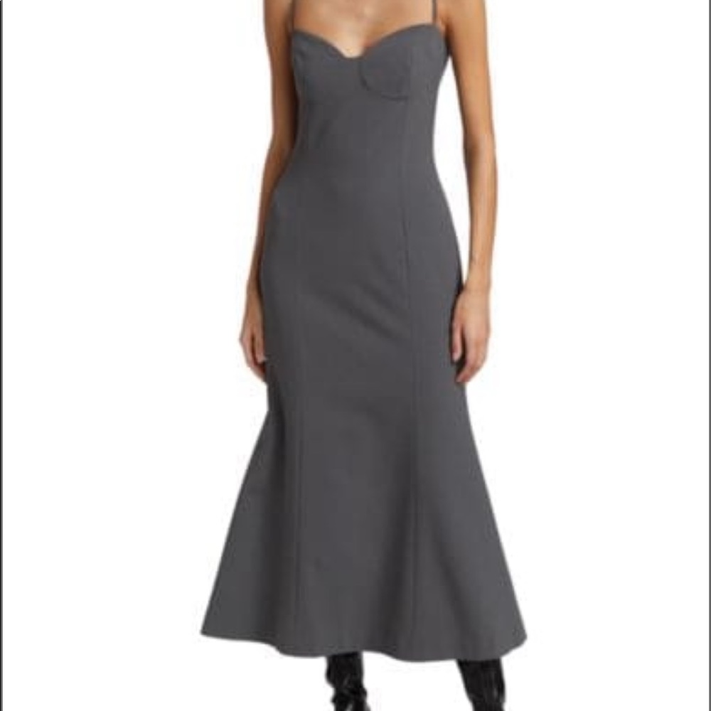 Nanushka Grey Midi Formal Dress